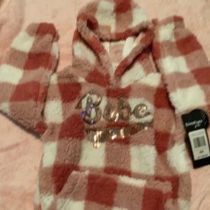 Girls Bebe Pullover Sweater with Hood